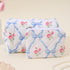 LYDZTION 2Pcs Cute makeup bag Quilted Makeup Bag for Women,Coquette Bow Makeup Bag Cotton Makeup Bag with Purse Pouch Aesthetic Stuff Travel Essen...