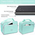 Amersun Lunch Box for Women, Light Blue, Water-Resistant, Oxford Fabric, Padded Liner, 2 Pockets, 6.58L Capacity, Stylish, School, Work, Picnic, T...