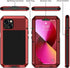 Lanhiem for iPhone 13 Metal Case, Heavy Duty Shockproof Tough Rugged Case with Built-in Glass Screen Protector, 360 Full Body Protective Cover for...