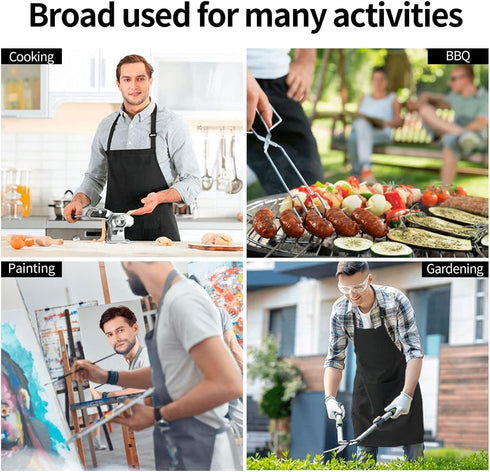 2Pcs Aprons Funny I Have Everything & I Am Everything Cooking Kitchen Aprons for Women Men Chef Valentine's Day Anniversary Wedding Gifts for Coup...