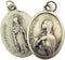 WJH Silver Toned Base Saint Monica with St Augustine Medal Pendant, 1 Inch...