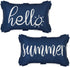 ASPMIZ Outdoor Pillow Covers 12 x 20 Inch, Waterproof Lumbar Throw Pillows for Patio Porch Furniture Couch, Navy Blue Decorative Cushion Cover Set...