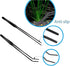 Aquarium Scissor Tweezers Spatula Tool - 4 in 1 Stainless Steel Aquatic Plants Aquascaping Tools Set for Fish Starter Kits & Aquariums Tank(Black)...