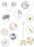 12 Pieces Vintage Sweater Shawl Clips Retro Cardigan Collar Clips Flower Pattern Shirt Dresses Clips Faux Pearl Brooch Pins for Women Girls...