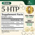 5 HTP Supplement Vegetarian Capsules 200mg 5HTP Plus Calcium for Brain Support - Extra Strength Griffonia Simplicifolia 5-HTP Formula - 5 Hydroxyt...