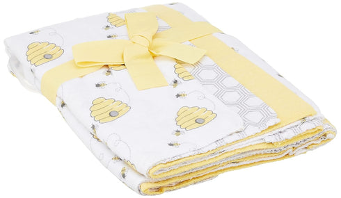 Hudson Baby Unisex Baby Cotton Flannel Burp Cloths, Bee, One Size...