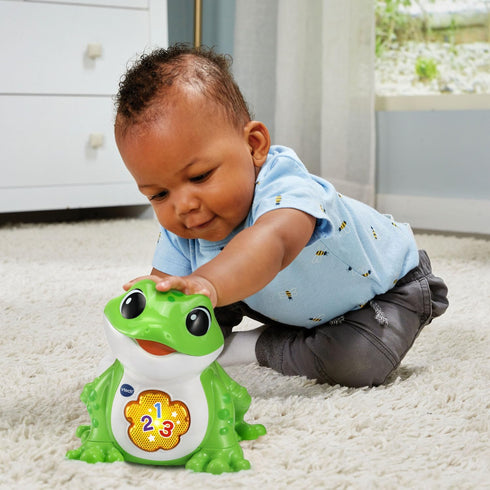 VTech Bounce and Laugh Frog Learning Toy for Toddlers...