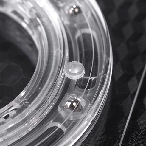 Cookie Turntable, 7" Clear Decorating Turntable With Acrylic Bearing Base and Non-Slip Mat, Helps Icing Cookies Faster & Better (Square)...