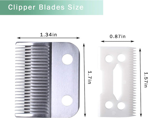 Replacement Clipper Blade Compatible with W-AHL #30-15-10 Pro Ion, Iron Horse, Show Pro Plus, U-Clip, and Deluxe U-Clip?Professional Pet Animal Do...