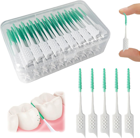 Soft Silicone interdental Brush, Braces Brush, Corrective interdental Brush, Adaptive interdental Brush, Disposable interdental Brush, Suitable fo...