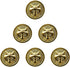 Duolai Senior Gold Fox Head Relief Round Shape Buttons, Metal Texture British Style Uniform Suits Woolen Coat Jacket Casual Clothes Sewing Button ...