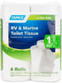 Camco Marine & RV Toilet Paper - 4-Rolls - 1-Ply Quick Dissolve RV & Marine Septic Safe Bath Tissue - Dye & Fragrance Free - 280 Sheets Per Roll (...