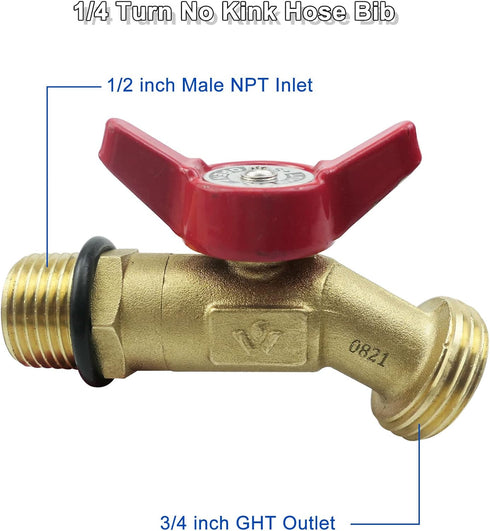 IBC Tote Fittings Fine Thread, 275-330 Gallon IBC Tote Tank Adapter 2" Threads Brass Hose Faucet Valve Tool with Ball Valve Fits for Garden Hose C...