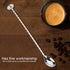 Oumefar Cocktail Stirrer Spoon Bar Spoon Stainless Steel Cocktail Spoon Beverage Coffee Mixing Layering Tool with Long Handle(#7 Silver)...