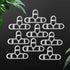 10mm 3/8 inch 100pcs Bricklaying Spacer Brick Wall Spacer Stone Wall Spacer Deck Board Paver Tile Leveling System Clips Traditional Brick Spacer B...
