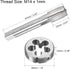 uxcell M14 x 1mm Metric Tap and Die Set, Machine Thread Screw Tap with Round Threading Die, Tap & Die Kit for Nut Screw Bolt Thread Repair...