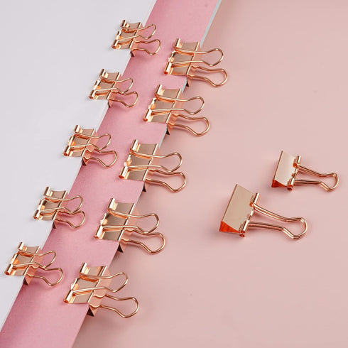 97 PCS Office Supplies for Women, Paper Clips, Binder Clips and Push Pins Set, Paperclips Thumb Tacks School and Home Desk Supplies, Desk Organize...