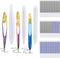 JANYUN 3 Pieces Pen Shape Resin Mold Ballpoint Pen Silicone Molds Epoxy Resin Molds Resin Casting Molds with 75 Pieces Ballpoint Refill Pens for D...