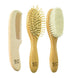 Baby Hair Brush and Baby Comb Set for Newborn, Boy and Girl - Wooden Baby Brush w/Soft Goat Bristles for Cradle Cap - Infant, Toddler Hair Brush, ...