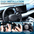 2 Pieces Steering Wheel Spinner Knob Vehicle Steering Wheel Turn Ball Knob Suicide Power Handle Accessories for Cars, Trucks, Tractors, Boats, Gol...