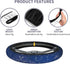 Steering Wheel Cover for Women Men Constellations Sky Map of Northern Hemisphere Stars Names Neoprene Steering Wheel Protector Universal Fit Most ...