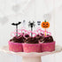100 PCS Halloween Picks Plastic Halloween Party Cupcake Toppers Appetizer Picks...