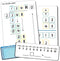 Set of Dry Erase Addition, Subtraction, Multiplication, and Division Practice White Board, Mathematics Board with a 4" x 2.5" Multiplication Chart...