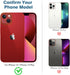 AGVEE 3+3 for iPhone 14 6.1" / 14 Plus 6.7" Camera Lens Protector, Brushed Metal Ring 9H Tempered HD Glass Camera Protector Cover Film, Brushed-Re...