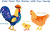 TT & MM Rooster Yard Decor Metal Decorative Garden Stakes - Chicken Yard Art Rooster and Hen with Chicks Statues Idea Garden Gifts for Outdoor, Pa...