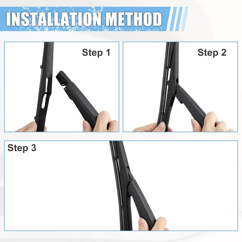 ACROPIX Rear Windshield Wiper Blade Arm Replacement Set OEM Quality Fit for Jeep Wrangler JK 2007-2018 - Pack of 2...