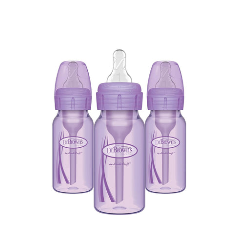 Dr. Brown’s Options+ Anti-Colic Baby Bottles - Lavender - 4oz - 3pk - 0m+...