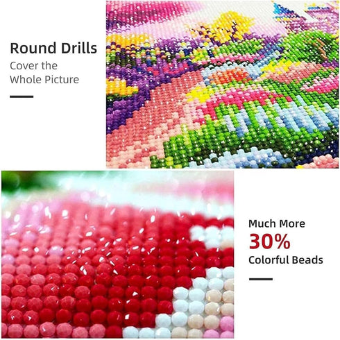 DIY 5D Diamond Painting Kits for Adults Diamond Art Trump American Flag Full Round Drill Embroidery Kits Crystal Rhinestone Art for Mosaic Gift Ho...