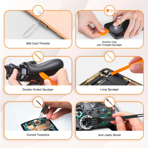 38Pcs Small Precision Screwdriver Set with Torx T5, T6, Y00, Mini Repair Tool Kit for Macbook, Computer, Laptop, iPhone, PS4 PS5, Xbox, Switch, Ey...