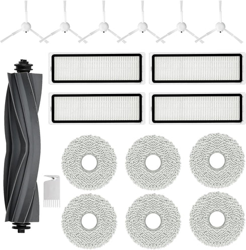 Filter Brush Mop Pads Accessories Kit for Dreametech L10s Ultra L10 Ultra Robot Vacuum Cleaner Replacement Parts (18 Pack)...