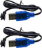 Blomiky 2 Pack 3.7V USB Charger Cable with SM-2P Plug Connector for Mini RC Amphibious Stunt Car Boat Trucks 3.7V Li-ion and Li-Po Battery / 3.7V ...