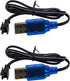 Blomiky 2 Pack 3.7V USB Charger Cable with SM-2P Plug Connector for Mini RC Amphibious Stunt Car Boat Trucks 3.7V Li-ion and Li-Po Battery / 3.7V ...