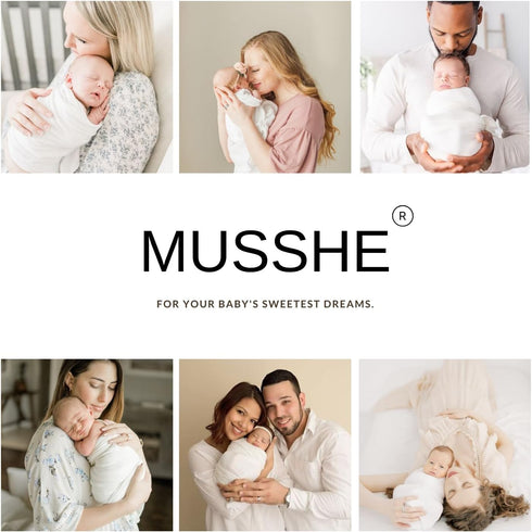 6 Pack Muslin Squares, Muslin Swaddle Blankets- Burb Cloths for Newborn - Baby Blanket, Baby Wrap for Boys & Girls -Absorbent & Breathable and Ide...