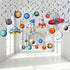 Blulu 30 Pcs Outer Space Party Decoration Hanging Swirls Blue Solar System Planet UFO Rocket Astronaut Foil Swirls Ceiling Hanging Decoration for ...