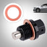 M14x1.5 Magnetic Oil Drain Plug with 4pcs Oil Drain Plug Washer, Aluminum Alloy Oil Pan Drain Plug for Most Ford Honda Mazda and More Vehicles...