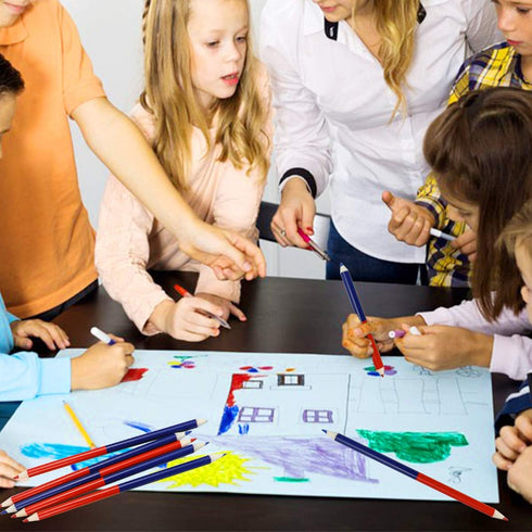 Checking Pencils Red and Blue Erasable Pencils Pre-Sharpened #2 HB for Checking Map Coloring Tests Grading (24 Pieces)...