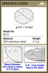 CAMPINGMOON ?4.9-inch Round Stainless Steel Cooking Grid Grill Fits for Backpacking Pocket Stove W13...