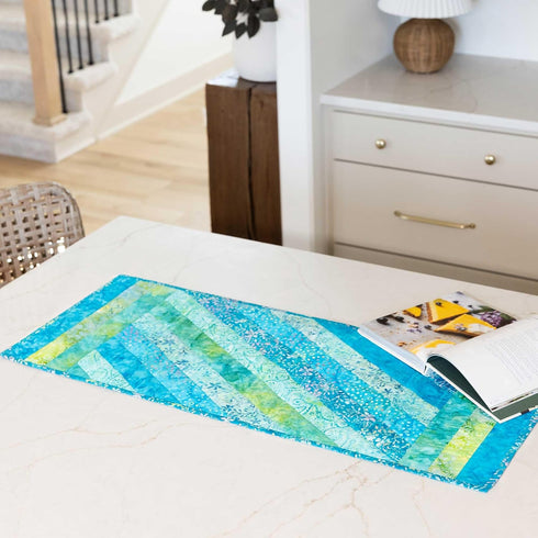 June Tailor Quilt As You Go Table Runner - Jakarta design, Natural...