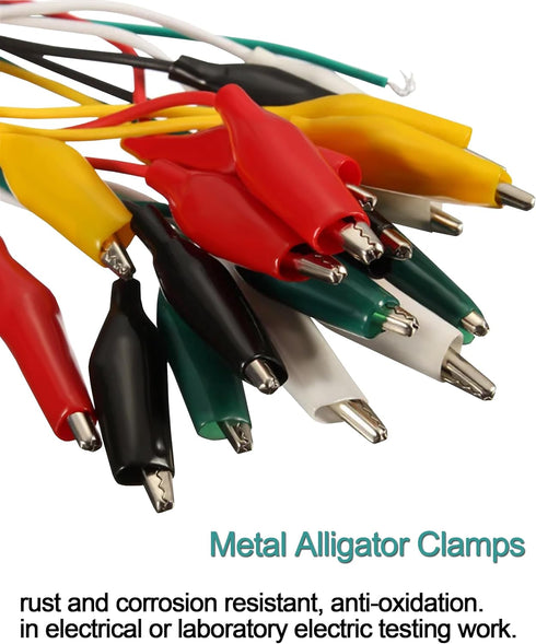 25 Pcs 2 Inches / 51 mm Metal Alligator Clip Spring Clamps,Silver Tone Nickel Plated, used in laboratory electric testing work and Cable Lead Clip...