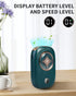AICase Portable Rechargeable Personal Mini Neck Fan Handheld Fan 3 Speeds 2000mah Battery with LED Battery Display and Lanyard for Outdoor,Cooking...
