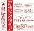 Christmas Stencils for Painting on Wood Holiday Christmas Stencil Large Believe Xmas Painting Stencils for Wall Porch Glass Wood Fabric...