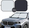 kinder Fluff Patented Windshield Sun Shade for Cars - The Only Certified Car Window Shades Blocking 99.9% UVR - Automotive Sunshades for Cars, SUV...