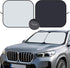 kinder Fluff Patented Windshield Sun Shade for Cars - The Only Certified Car Window Shades Blocking 99.9% UVR - Automotive Sunshades for Cars, SUV...