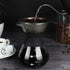 Ymiko Pour Over Coffee Maker, Manual Hand Drip Coffee Dripper Brewer Maker Glass Carafe Pot with Stainless Steel Filter...