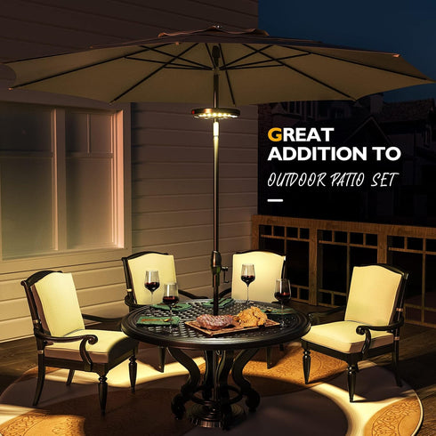 Eletorot Patio Umbrella Lights-Rechargeable Outdoor Lights for Patio Decor, Patio Table Light 28 LED 3 Lighting Modes, Cool Patio Pool Accessories...