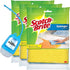 Dish Sponge Cloth, 1.76 Oz, Absorbent & Kitchen Dish Cleaning Cloth, Pack Of 6 Bundle With Hand Sanitizer Dispenser, Versatile For Countertops & A...